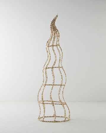 Koral Dekoratif Obje 67 cm Gold