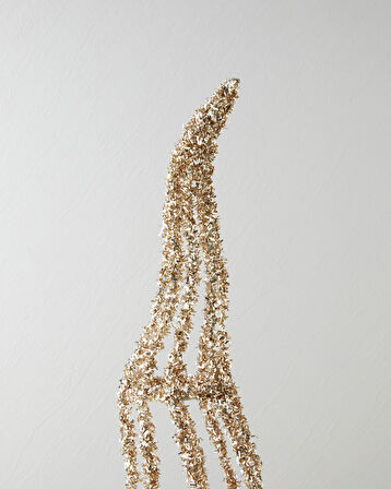 Koral Dekoratif Obje 56 cm Gold