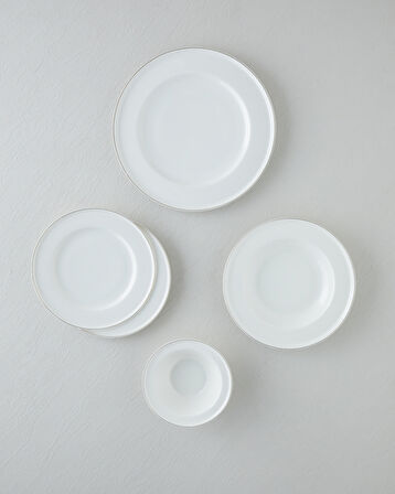 Savanna Bone Porselen Yemek Takımı 24 Parça 6 Kişilik Gold