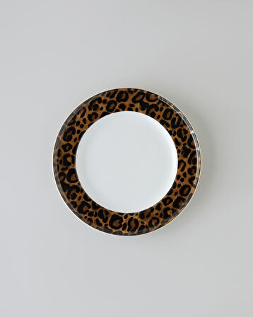 Leopardo Bone Porselen Yemek Takımı 24 Parça 6 Kişilik Kahverengi