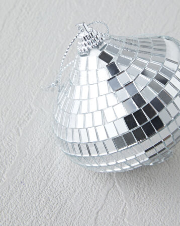 Anica Yılbaşı Ağaç Süsü 7 cm Silver