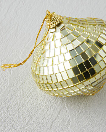 Anica Yılbaşı Ağaç Süsü 7 cm Gold