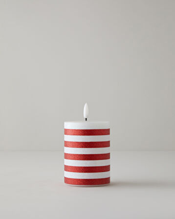 Kitty Dekoratif Aydınlatma 10 cm.. Kırmızı - Beyaz