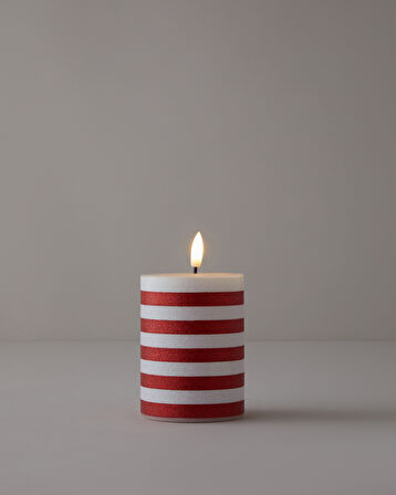 Kitty Dekoratif Aydınlatma 10 cm.. Kırmızı - Beyaz