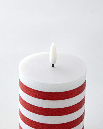 Kitty Dekoratif Aydınlatma 10 cm.. Kırmızı - Beyaz