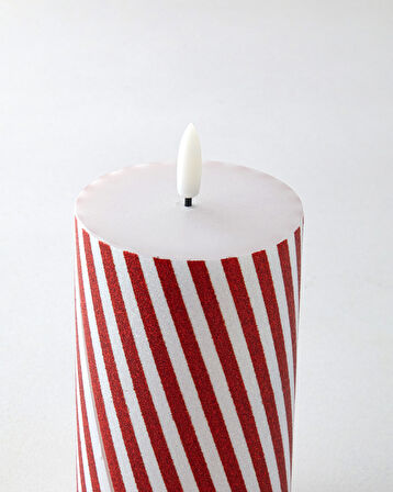 Laces Dekoratif Aydınlatma 12 cm Kırmızı - Beyaz