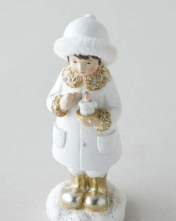 Damsk Biblo 14 cm Beyaz