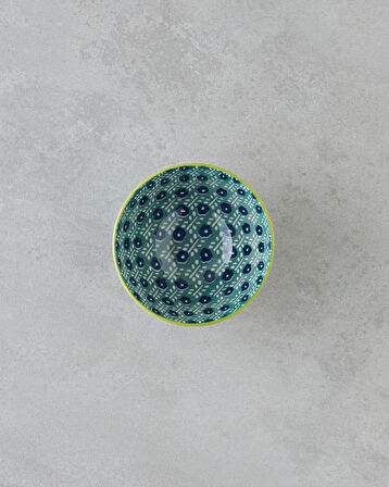 Plantopia Porselen Çerezlik 11 cm Koyu Yeşil