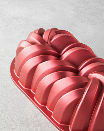 Patisserie Helix Premium Döküm Baton Kek Kalıbı 26 cm Siyah