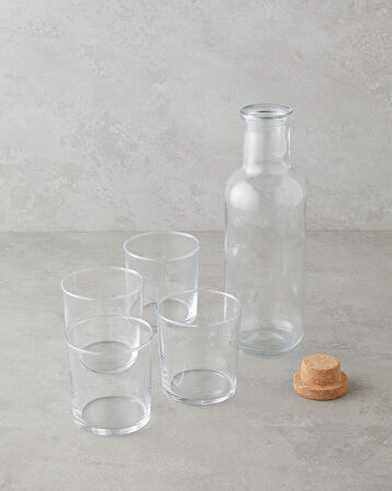 Selly Cam 5 Parça Su Takımı 1000 ml + 380 ml Şeffaf