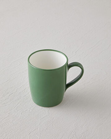 Sway Bone Porselen 2'li Kupa 290 ml Yeşil