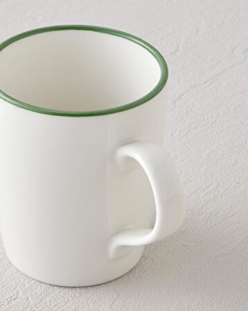 Sway Bone Porselen 2'li Kupa 290 ml Yeşil