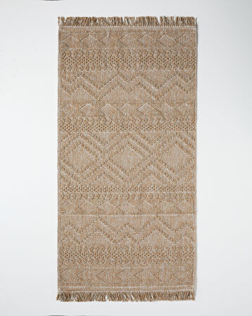 Ethnic Bukle Kilim 80x150 cm Natural