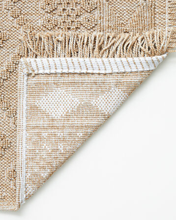 Ethnic Bukle Kilim 80x150 cm Natural