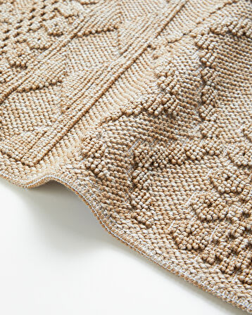 Ethnic Bukle Kilim 80x150 cm Natural