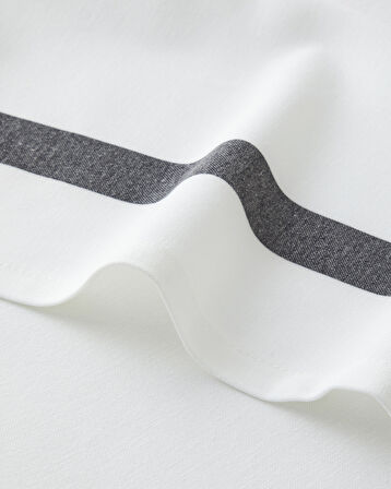 Veloria Polyester Masa Örtüsü 150x200 cm Siyah - Beyaz