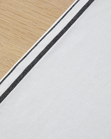 Arborelle Polyester Runner 40x140 cm Siyah - Beyaz