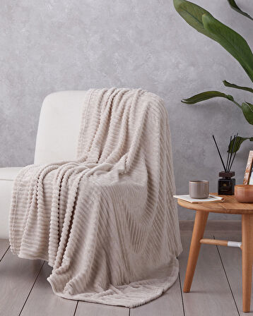 Cozy Oasis Supersoft Tv Battaniye 120x160 cm Krem