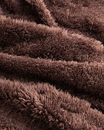 Flower Joy Koltuk Şalı 120x160 cm Kahve