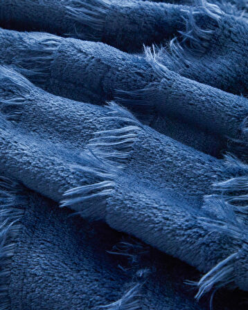 Tassel Dream Supersoft Tek Kişilik Battaniye 150x200 cm Lacivert