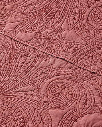 Jardin Belle Tek Kişilik Yatak Örtüsü Takımı 160x220 cm Bordo