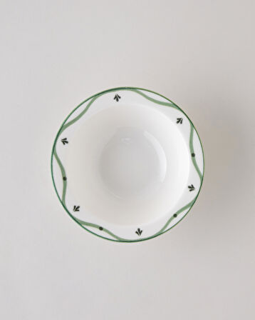 Gardenia Porselen Kase 16 cm Yeşil