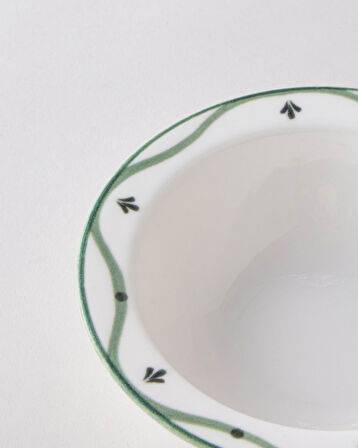 Gardenia Porselen Kase 16 cm Yeşil