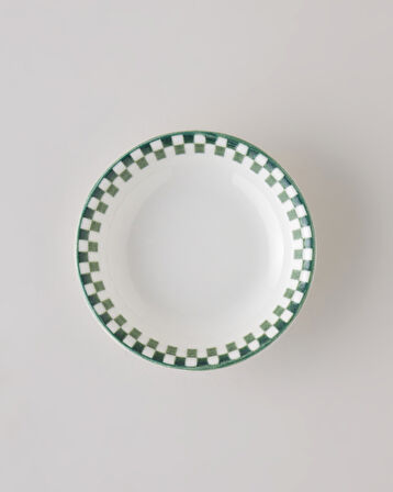 Gardenia Porselen Çerezlik 11 cm Beyaz - Yeşil