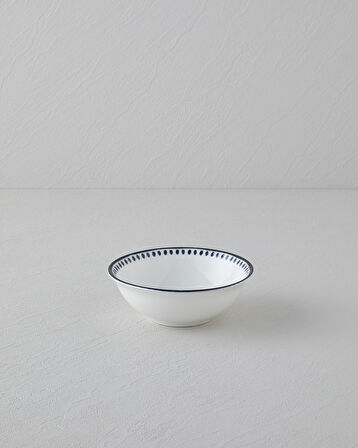 Monarch Porselen Kase 14 cm Siyah - Beyaz