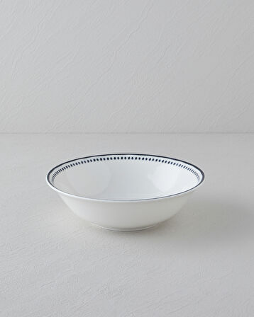 Monarch Porselen Kase 23 cm Siyah - Beyaz