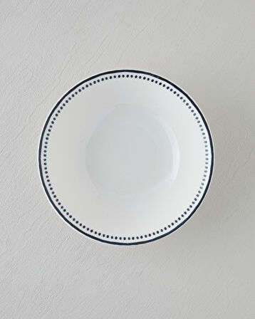 Monarch Porselen Kase 23 cm Siyah - Beyaz