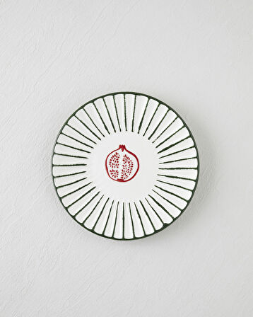 Etna Seramik Pasta Tabağı 21 cm Kırmızı