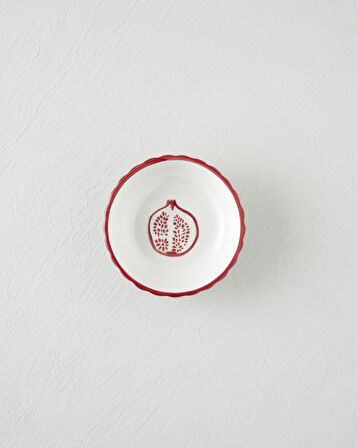 Etna Seramik Çerezlik 13 cm Kırmızı