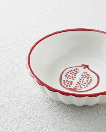 Etna Seramik Çerezlik 13 cm Kırmızı