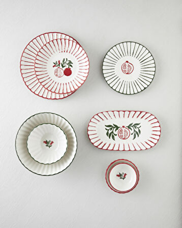 Etna Seramik Çerezlik 13 cm Kırmızı