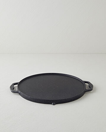 Savor Premium Yuvarlak Grill Tava 34 cm Siyah
