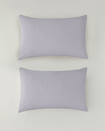 Novella Premium Soft Cotton 2'li Yastık Kılıfı 50x70 cm Lila