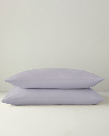 Novella Premium Soft Cotton 2'li Yastık Kılıfı 50x70 cm Lila