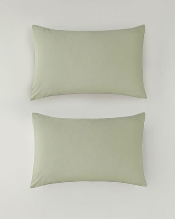 Novella Premium Soft Cotton 2'li Yastık Kılıfı 50x70 cm Açık Yeşil