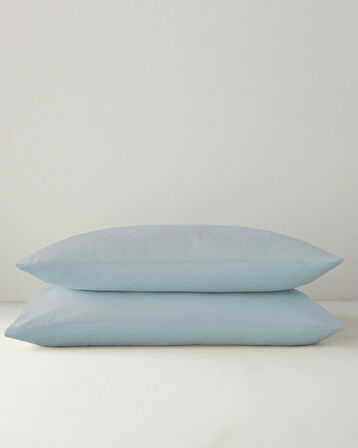Novella Premium Soft Cotton 2'li Yastık Kılıfı 50x70 cm Açık Mavi
