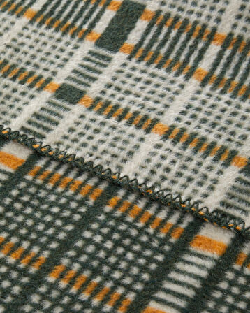 Plaid Tale Pamuk Akrilik Çift Kişilik Battaniye 200x220 cm Koyu Yeşil