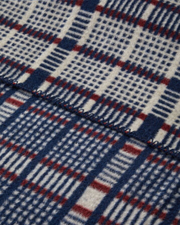 Plaid Tale Pamuk Akrilik Çift Kişilik Battaniye 200x220 cm Lacivert