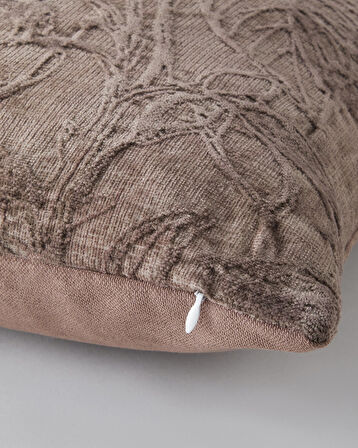 Lily Kırlent Kılıfı 45x45 cm Kahve