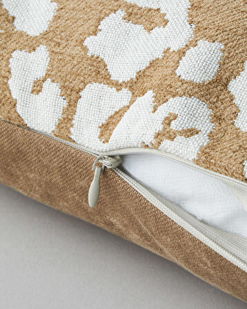 Leopura Dekoratif Kırlent 45x45 cm Açık Kahverengi