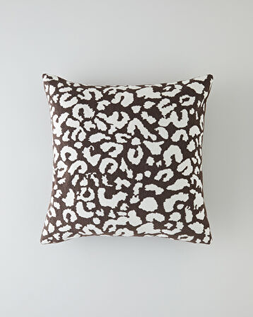 Leopura Dekoratif Kırlent 45x45 cm Kahve