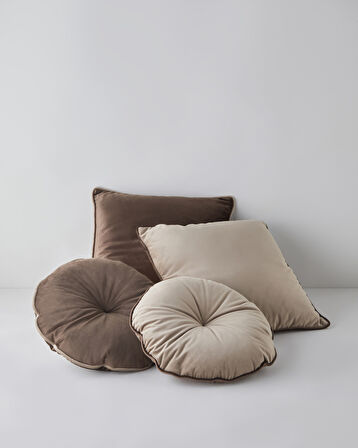 Lineta Dekoratif Kırlent 40x40 cm Kahve