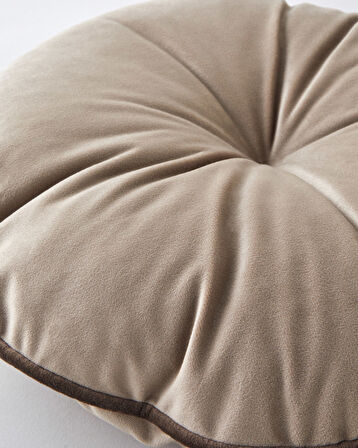 Lineta Dekoratif Kırlent 40x40 cm Açık Kahverengi