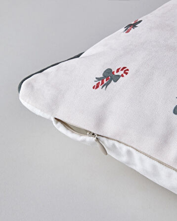 Noelia Kırlent Kılıfı 45x45 cm Kırmızı