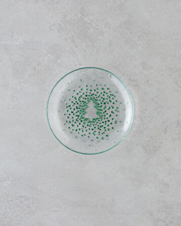 Twinkle Tree Cam Pasta Tabağı 16 cm Yeşil