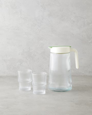 Trace Cam 3 Parça Su Takımı 1200 ml + 180 ml Şeffaf